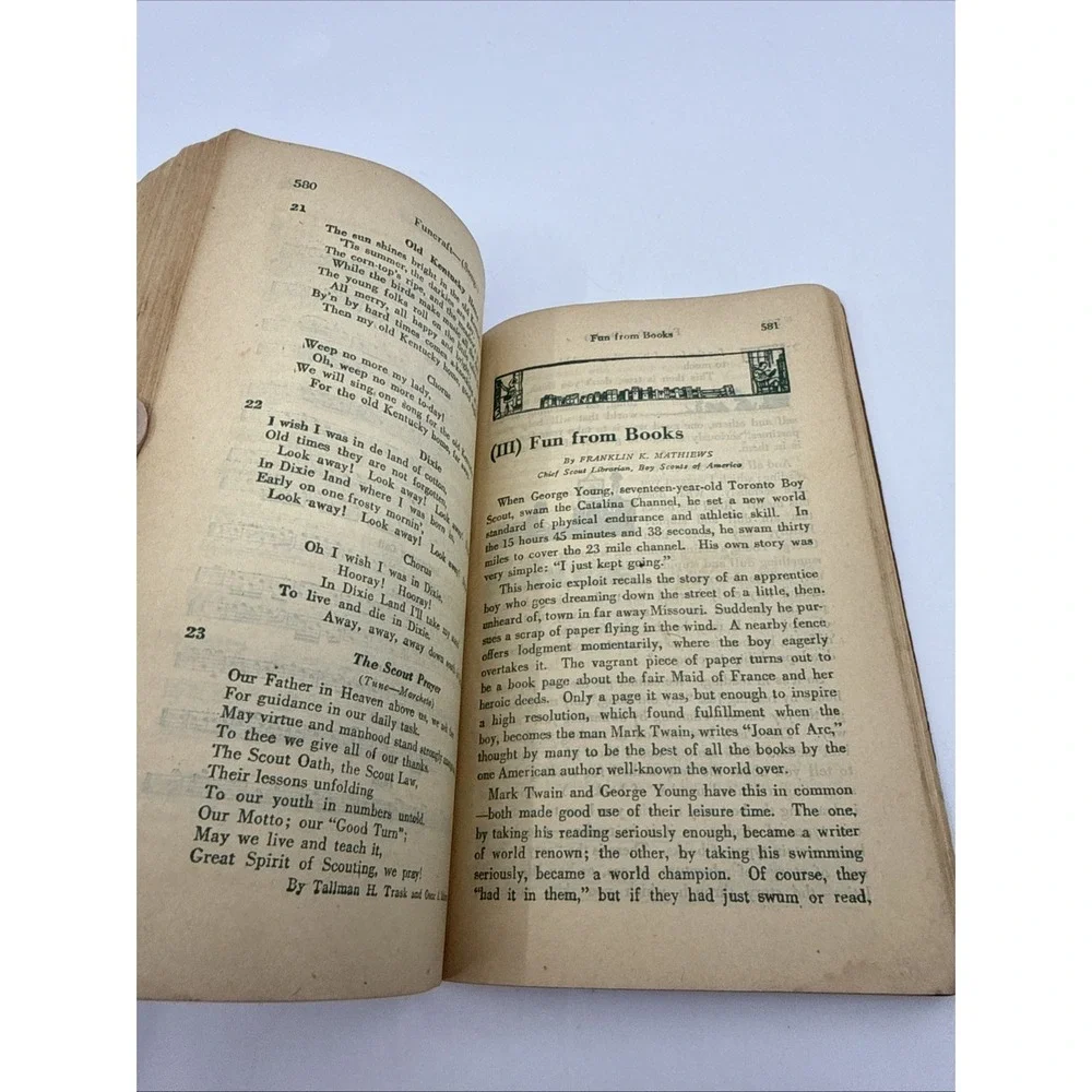 BSA Boy Scouts of America Handbook for Boys 1930s Distressed